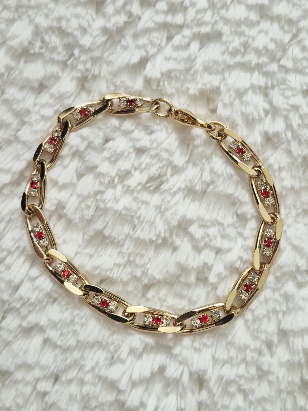 Vintage Gold Plated Link Bracelet